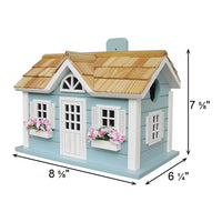 Nantucket Cottage Bird House, Blue