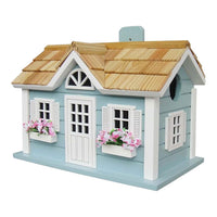 Nantucket Cottage Bird House, Blue