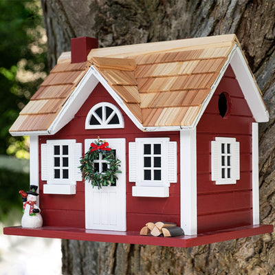 Christmas Cape Bird House with LEDs