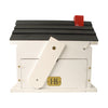 Home Bazaar Caroler's Cape Cottage Birdhouse w/LEDs, White