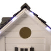 Home Bazaar Caroler's Cape Cottage Birdhouse w/LEDs, White