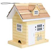 Potting Shed Bird Feeder, Rectangular, Yellow