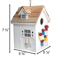 Potting Shed Bird House, White