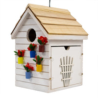 Potting Shed Bird House, White
