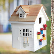 Potting Shed Bird House, White