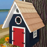 Dockside Cabin Bird House, Blue