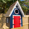 Dockside Cabin Bird House, Blue