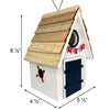 Dockside Cabin Bird House, White