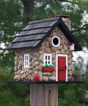 Windy Ridge Stone Bird House - BirdHousesAndBaths.com