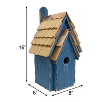 Bluebird Manor Bird House, Blue