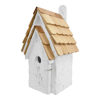 Bluebird Manor Bird House, Antique White