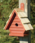 New Chick Chickadee House, Redwood - BirdHousesAndBaths.com