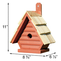 New Chick Chickadee House, Redwood - BirdHousesAndBaths.com
