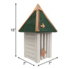 Flutterbye Butterfly House and Pole, White