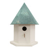 Copper Songbird Deluxe Bird House, Verdigris Roof