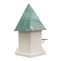 Copper Songbird Deluxe Bird House, Verdigris Roof
