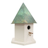Copper Songbird Deluxe Bird House, Verdigris Roof