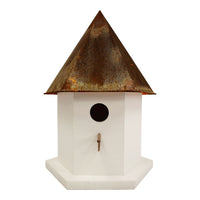 Copper Songbird Deluxe Bird House, Brown Roof