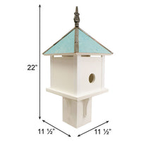 Skybox Bird House with Verdigris Roof