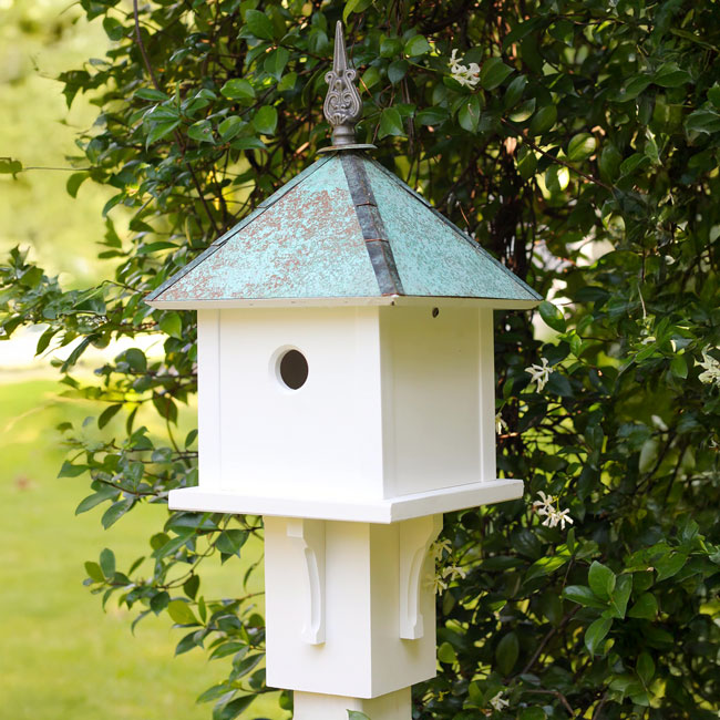 Skybox Bird House with Verdigris Roof
