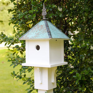 Skybox Bird House with Verdigris Roof