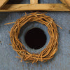 Rustic Wreath Blue Bird Shelter - BirdHousesAndBaths.com