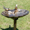 Pompeii Bird Bath, Bronze Colored - BirdHousesAndBaths.com