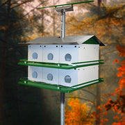 Nature House Purple Martin Safety System with Pole, 12 Room - BirdHousesAndBaths.com