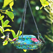 Illuminated Top Glass Hummingbird Feeder, 16 oz - BirdHousesAndBaths.com