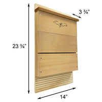 OBC Single Chamber Bat House, SE520, 100 bats - BirdHousesAndBaths.com