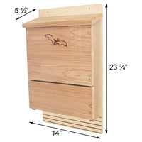 OBC Triple Chamber Bat House, SE521, 300 bats - BirdHousesAndBaths.com