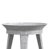 Panacea Vintage Metal Bird Bath and Stand, Galvanized