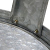 Panacea Vintage Metal Bird Bath and Stand, Galvanized