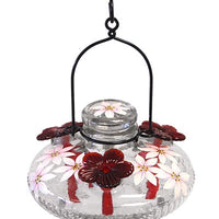 Parasol Bloom Botanica Hummingbird Feeder, Clear