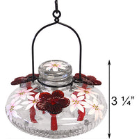 Parasol Bloom Botanica Hummingbird Feeder, Clear