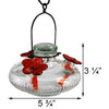 Parasol Bloom Hummingbird Feeder, Clear