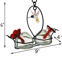 Parasol Bouquet-2 Deluxe Hummingbird Feeder with Ornament