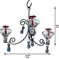 Parasol Mini-Blossom Chandelier Hummingbird Feeder, Sprinkles