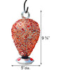 Parasol Eighty Days Hummingbird Feeder, Cinnabar Sprinkles