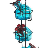 Parasol Lunch Pail Hummingbird Feeder, Aqua, 10.5 oz.