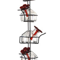 Parasol Lunch Pail Hummingbird Feeder, Tall, Clear, 17.5 oz.