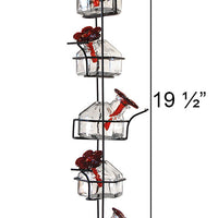 Parasol Lunch Pail Hummingbird Feeder, Tall, Clear, 17.5 oz.