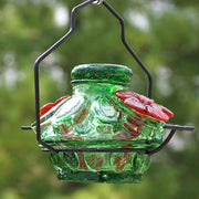 Pot de Creme Hummingbird Feeder, Moon & Stars, Green, 7 oz.