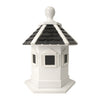 Havenwood Bird House, White with Black Roof