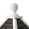 Havenwood Bird House, White with Black Roof
