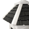 Havenwood Bird House, White with Black Roof