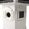 Havenwood Bird House, White with Black Roof