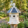 Havenwood Bird House, White with Black Roof
