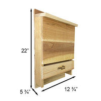 Triple-Celled Cedar Bat House for 200 Bats