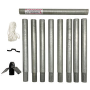 Galvanized Steel Easy Pulley System Purple Martin House Pole - BirdHousesAndBaths.com